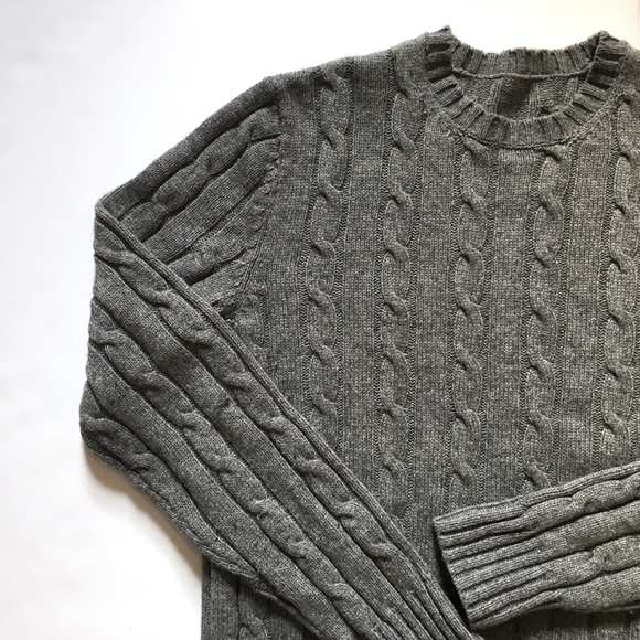 Martin + Osa Wool/Cotton Chunky Cableknit Pullover Sweater sz M - Picture 6 of 8